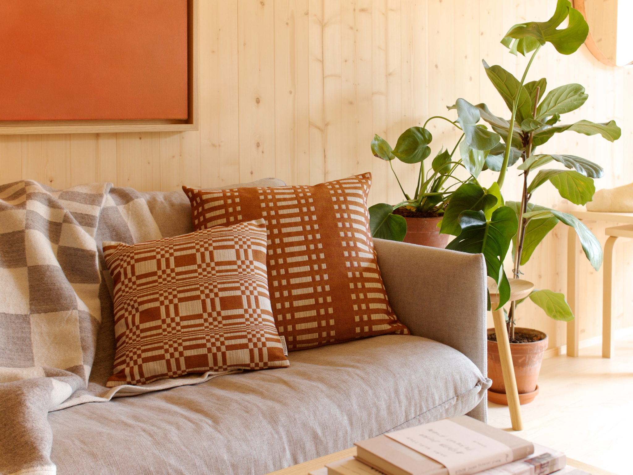Johanna Gullichsen Normandie cushions and Gaia blanket
